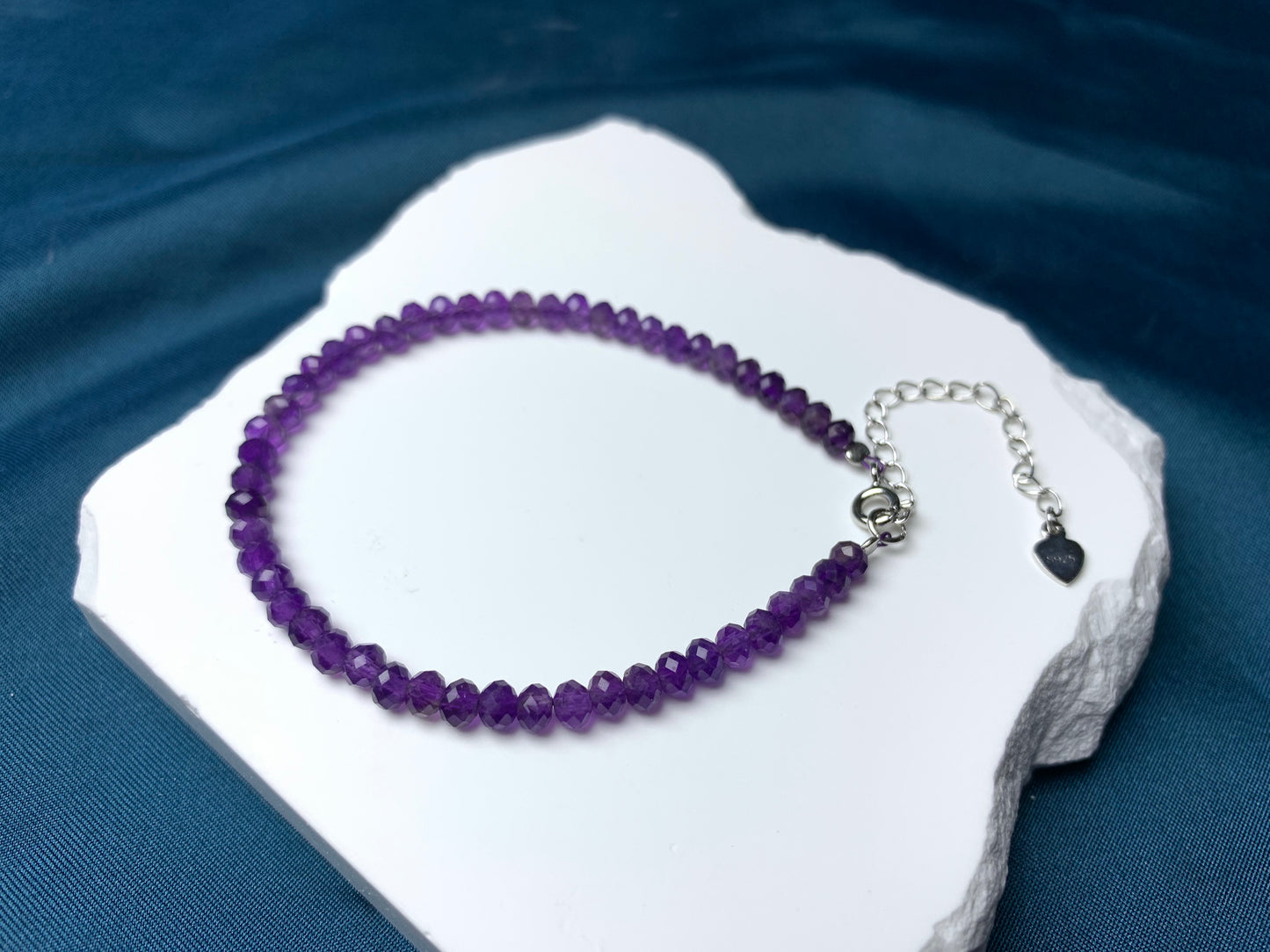 Amethyst bracelet - silver 925