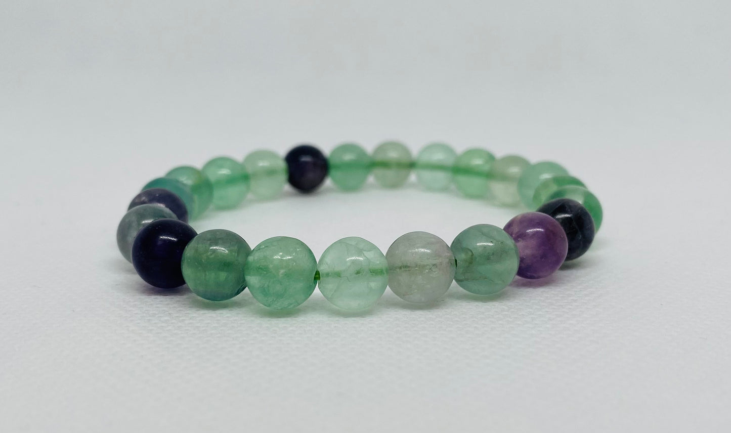 Flourite beaded bracelet