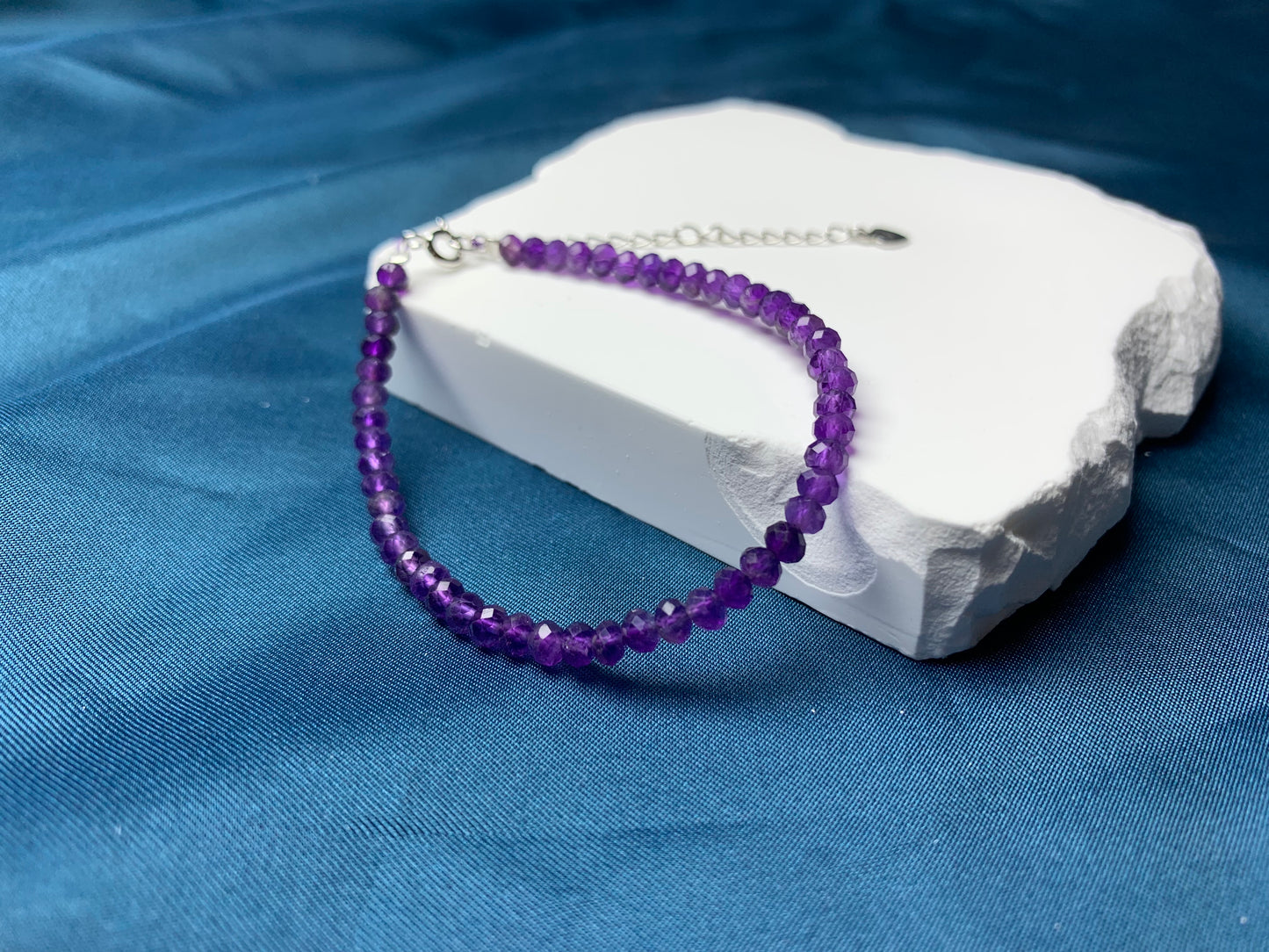 Amethyst bracelet - silver 925