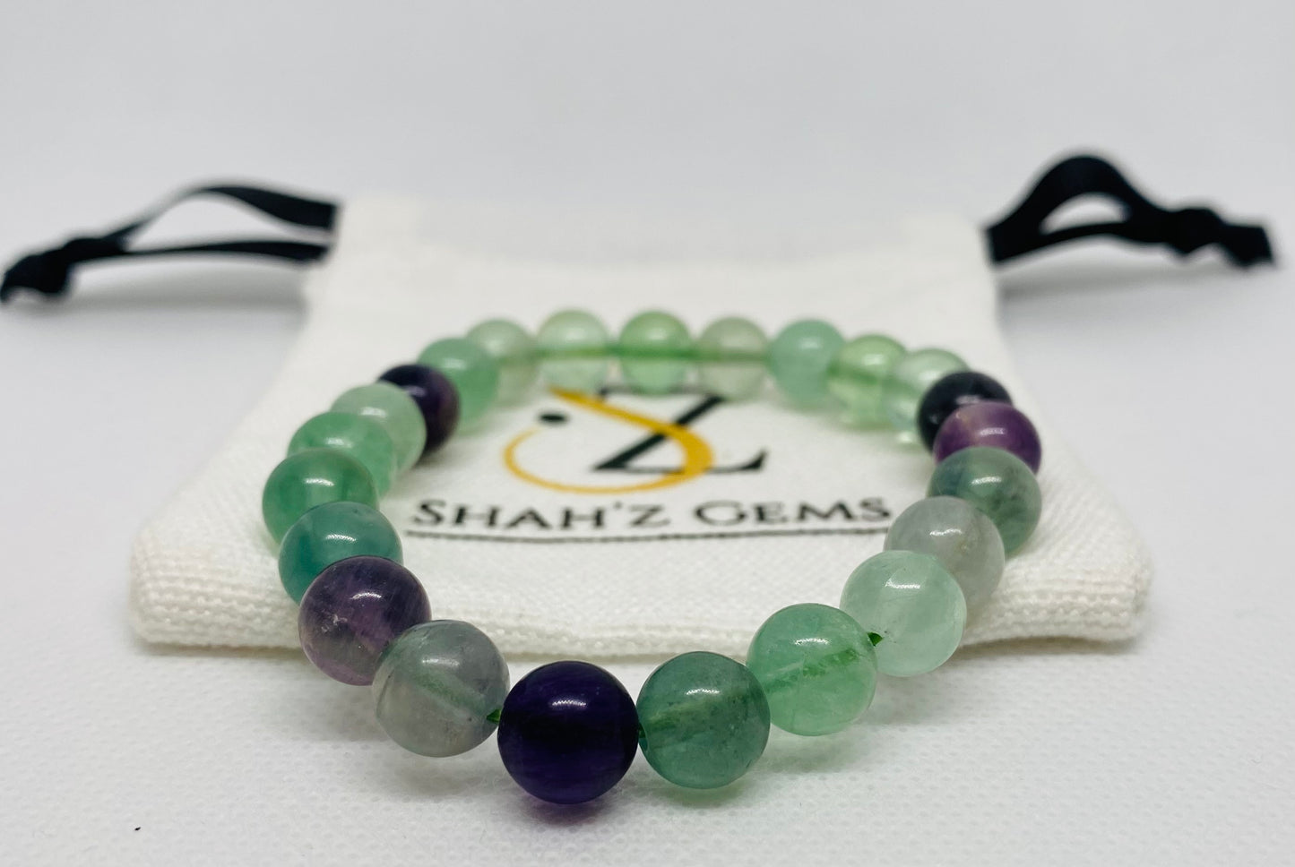 Flourite beaded bracelet