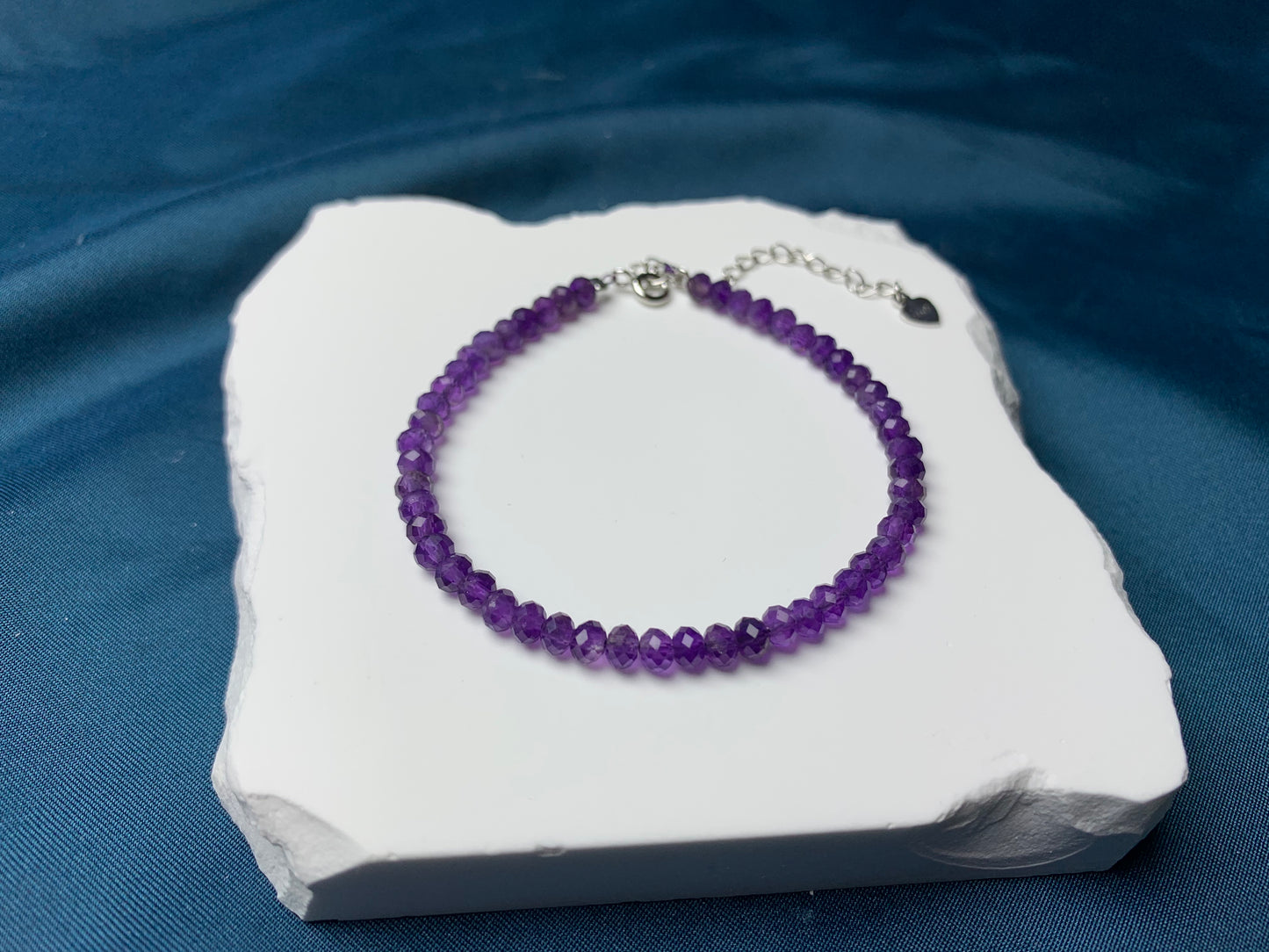 Amethyst bracelet - silver 925